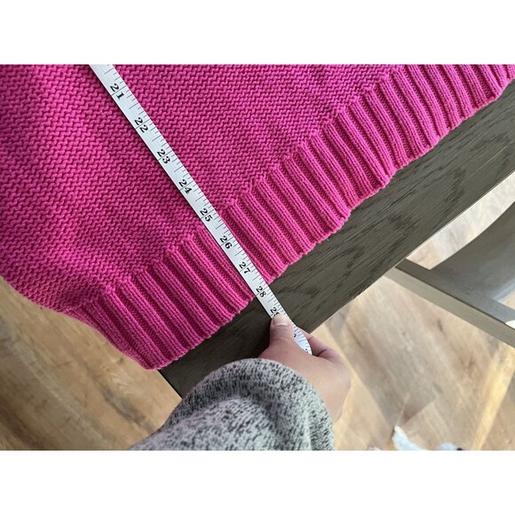 EUC Crown & Ivy Womens Pink Knit Sweater 2X Long Sleeve Crew Neck - Picture 5 of 5